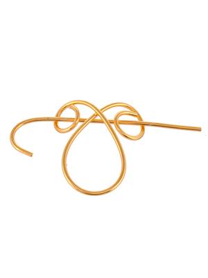 Omega gold plated ornamental hair pin 3