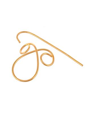 Omega gold plated ornamental hair pin 4