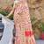 Women's crafted elegance kashmiri pashmina saree with cotton silk base & paisley border