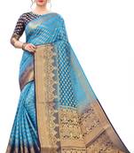  Light Blue Balatan Sarees With Blouse