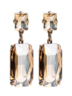 Colorpop crystal champagne drop earrings gold-plated alloy for girls and women 1