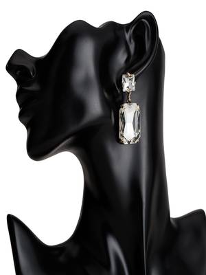 Colorpop crystal champagne drop earrings gold-plated alloy for girls and women 2