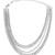 Layers of bling choker necklace studded with rhinestones | crystals choker necklace silver plated alloy for women