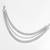 Layers of bling choker necklace studded with rhinestones | crystals choker necklace silver plated alloy for women