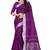 Purple woven cotton silk jacquard sarees