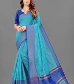 Dark green woven cotton silk manipuri silk sarees