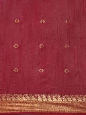 Purple colour art silk women's  saree with blouse piece 4