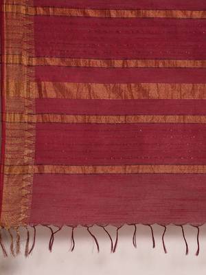 Purple colour art silk women's  saree with blouse piece 5