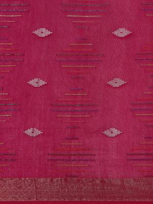 Purple colour art silk women's  saree with blouse piece 4