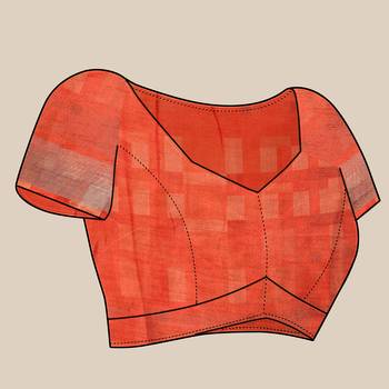 Multicolor Printed Linen Linen Saree 5