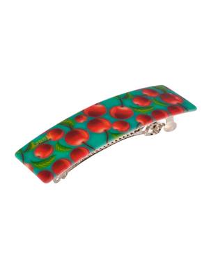 Women set of 4 multi colored printed french barette 3