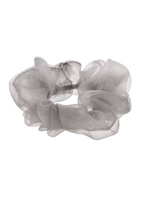Set of 6 multi colored organza scrunchies ponytail holders 4