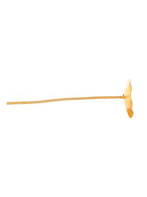 Women gold toned floral hair sticks 3
