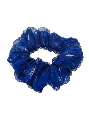 Set of 5 multi colored organza scrunchies ponytail holders 3