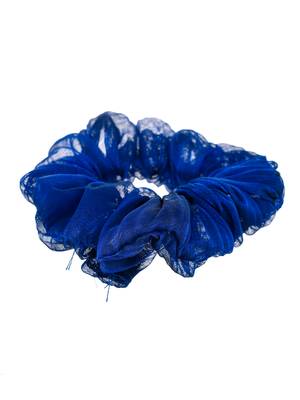 Set of 5 multi colored organza scrunchies ponytail holders 4
