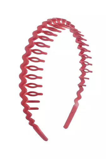 Set of 6 multi colored zig zag hairband