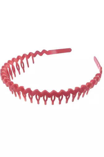 Set of 6 multi colored zig zag hairband