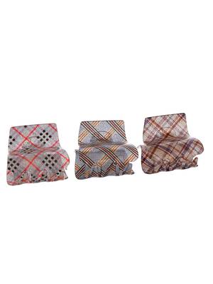 Set of 3 multi colored claw clips 2
