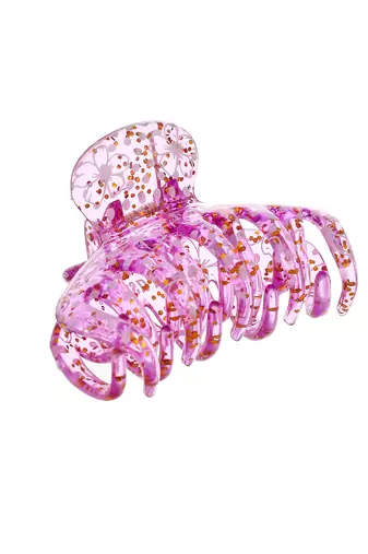 Set of 6 multi colored claw clips