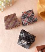 Set of 3 multi colored claw clips