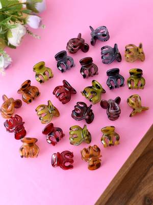 Set of 24 multi colored claw clip 1