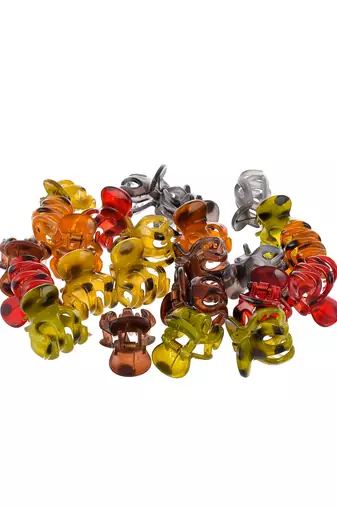 Set of 24 multi colored claw clip