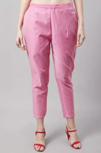  women kurta and trouser dupatta set chanderi modal butti