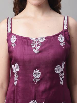  women silk blend kurti sharara set 3