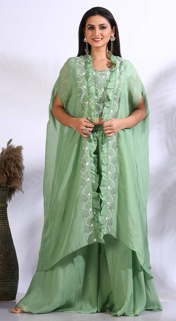 TOP PLASO WITH JACKET WITH HAND EMBODIERY