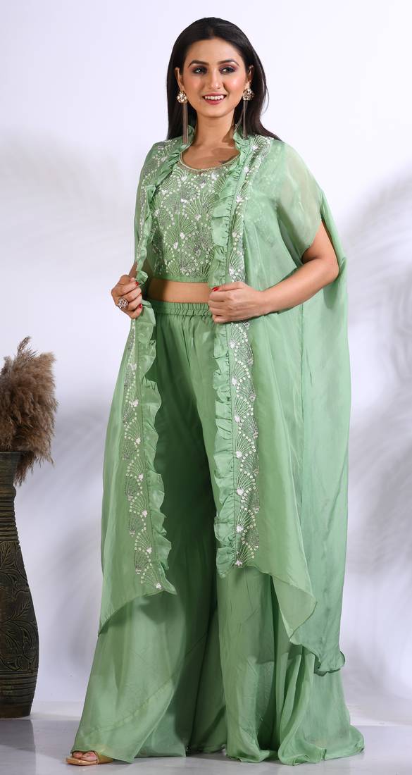 TOP PLASO WITH JACKET WITH HAND EMBODIERY