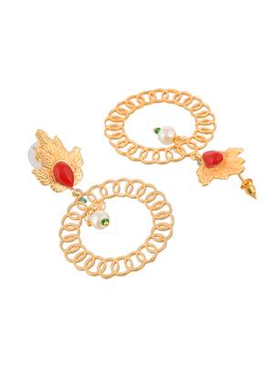 Gold plated drop earring 4