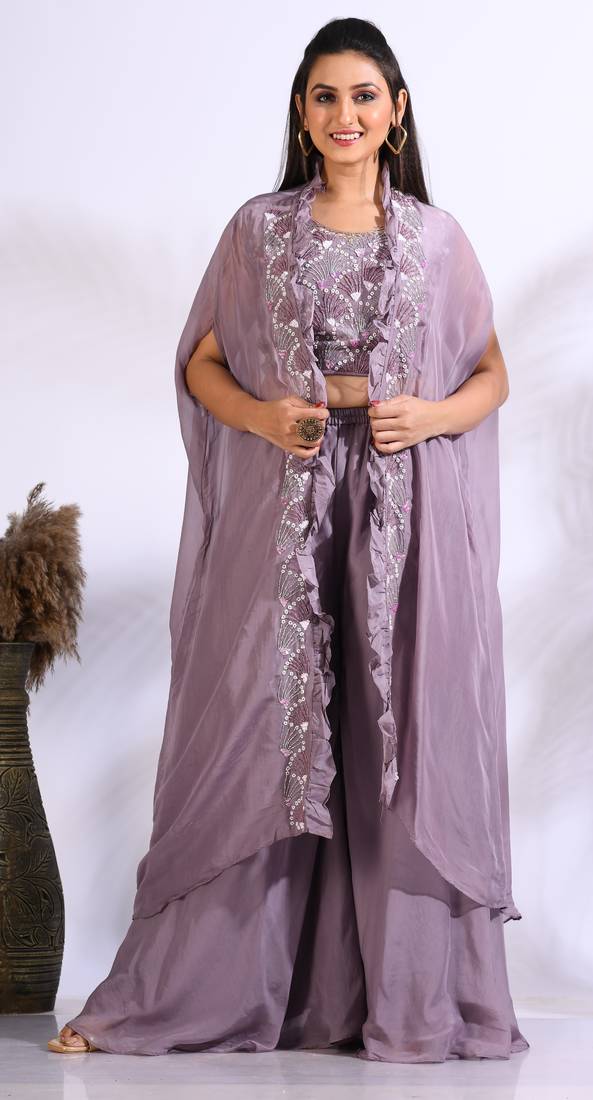 TOP PLASO WITH JACKET WITH HAND EMBODIERY