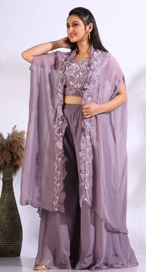 TOP PLASO WITH JACKET WITH HAND EMBODIERY