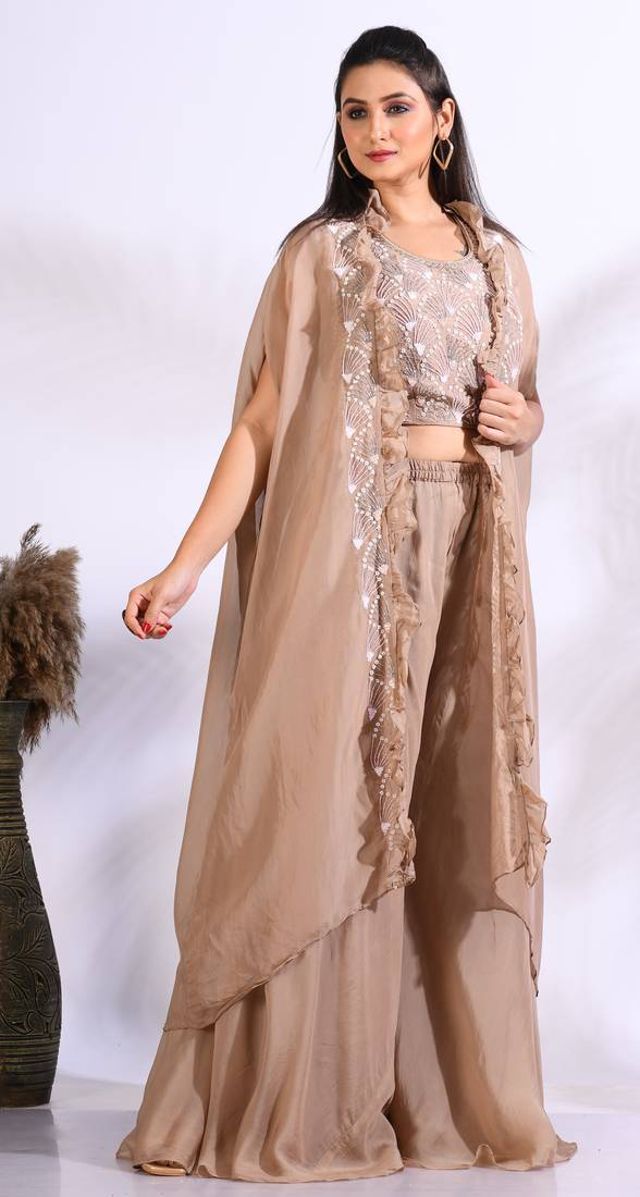 TOP PLASO WITH JACKET WITH HAND EMBODIERY