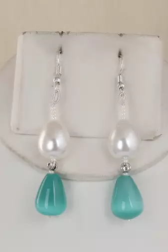Semi precious beads n shell pearls necklace set