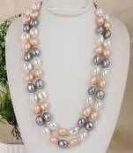 Fancy shell pearls necklace set