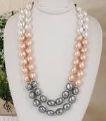 Fancy shell pearls necklace set