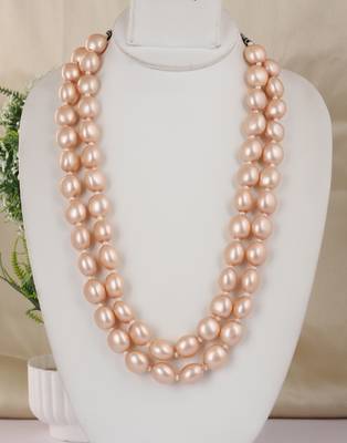 Fancy shell pearls necklace set 1