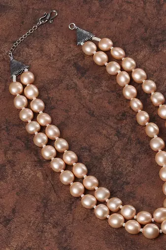 Fancy shell pearls necklace set