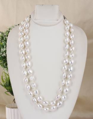Fancy shell pearls necklace set 1