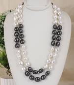 Fancy shell pearls necklace set