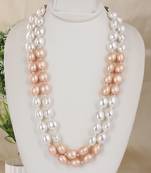 Fancy shell pearls necklace set
