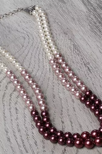 Fancy shell pearls necklace set