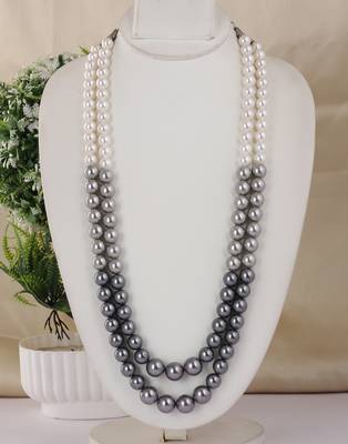 Fancy shell pearls necklace set 1