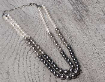 Fancy shell pearls necklace set 2