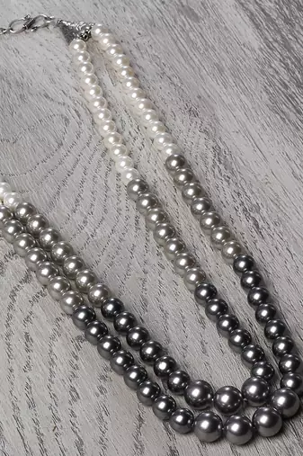 Fancy shell pearls necklace set