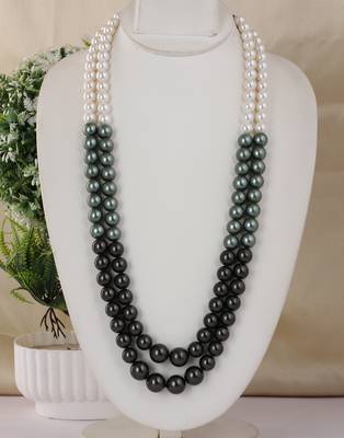Fancy shell pearls necklace set 1