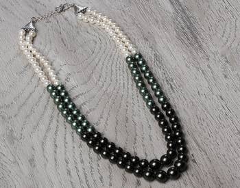 Fancy shell pearls necklace set 2