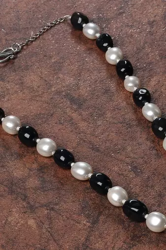 Semi precious beads n shell pearls necklace set