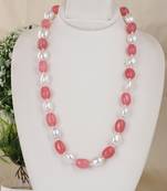 Semi precious beads n shell pearls necklace set